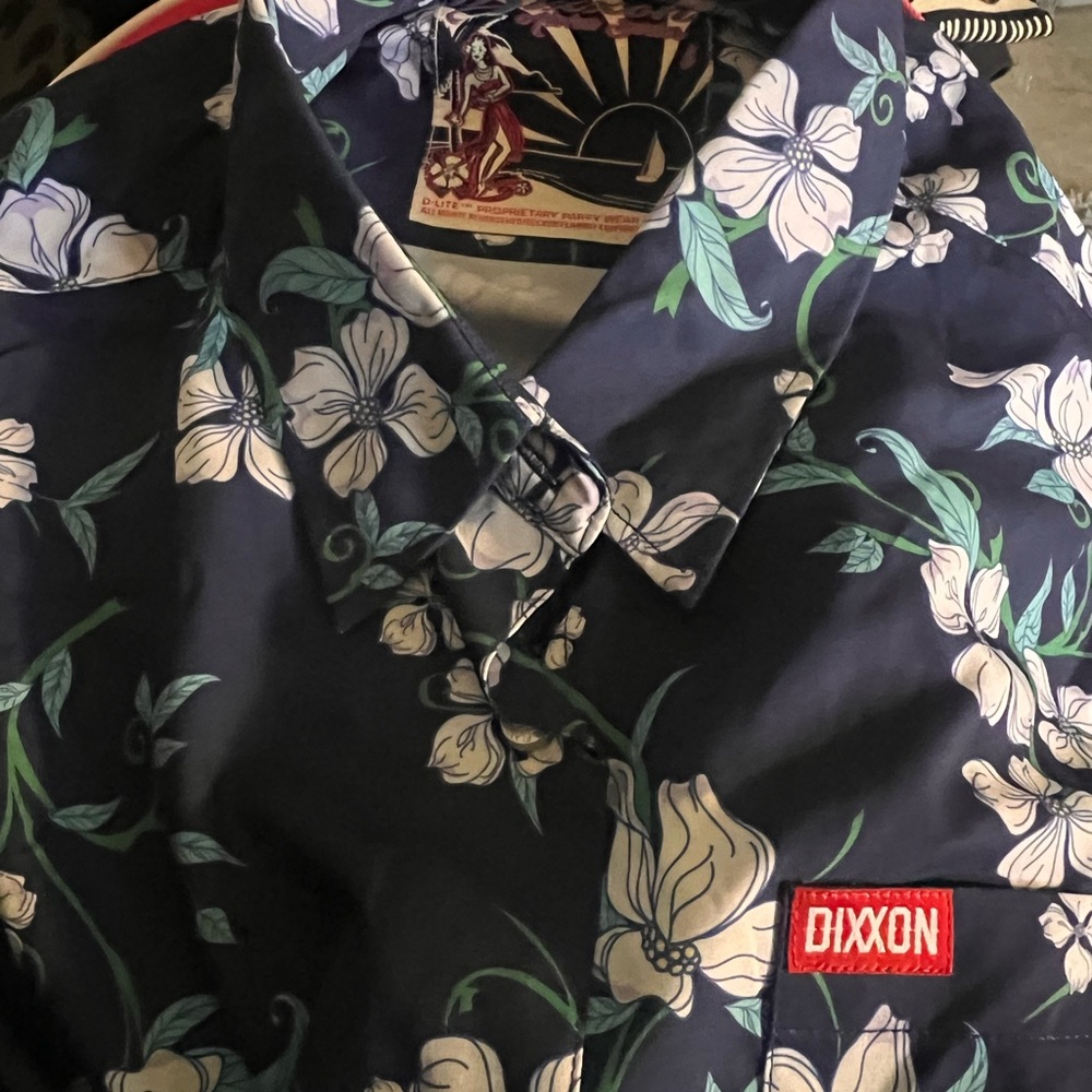 Dixxon Men's Navy Floral Shirt